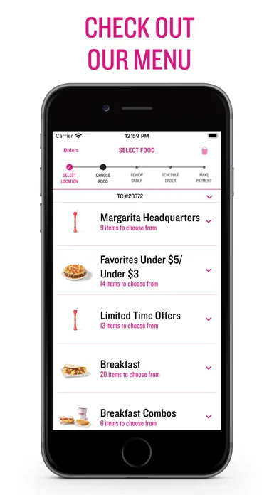 Tangkapan skrin Taco Cabana