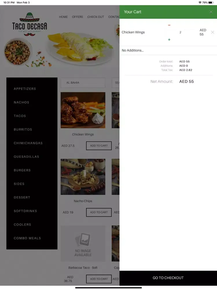 Tangkapan layar Taco Decasa iPad 