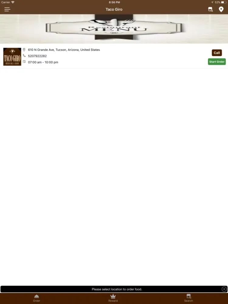 Taco Giro iPad  스크린샷