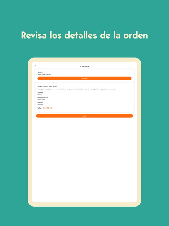 Screenshot di TacoShare: Comandas iPad 