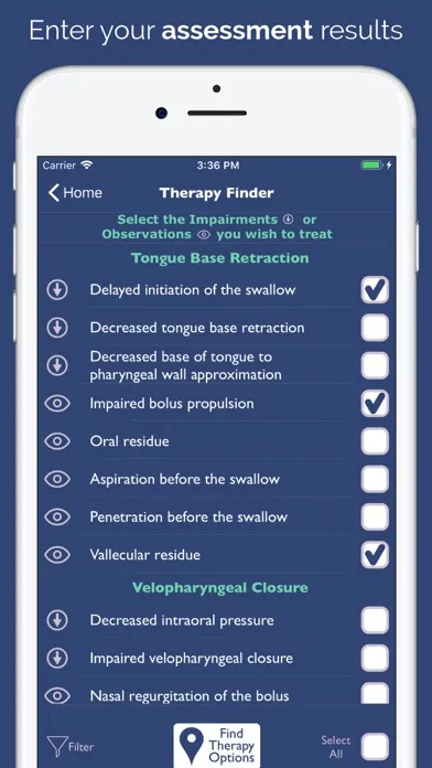 Dysphagia Therapy Screenshots
