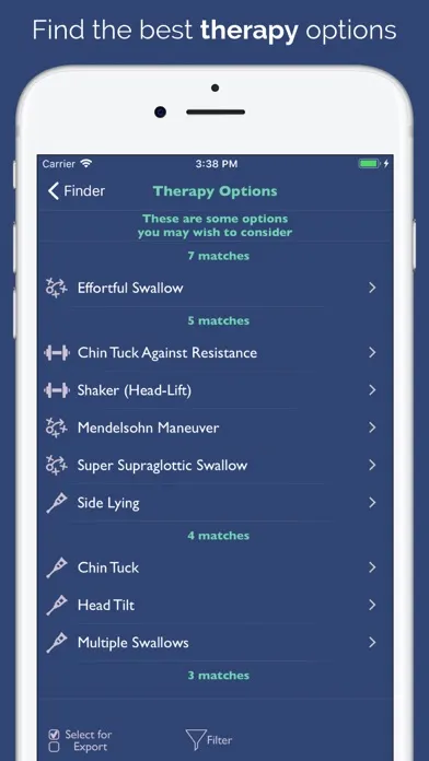 Dysphagia Therapy Screenshots