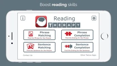 Tangkapan skrin Reading Therapy