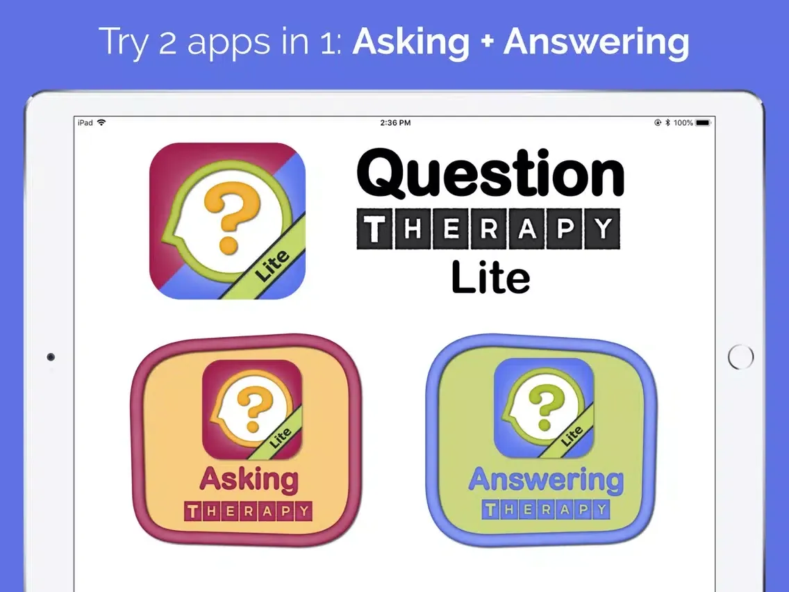 Скриншоты Question Therapy Lite: 2-in-1 iPad 