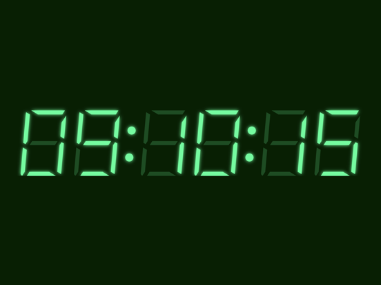 Tangkapan layar Custom Digital Clock iPad 