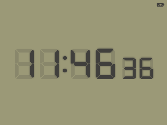 Tangkapan layar Custom Digital Clock iPad 