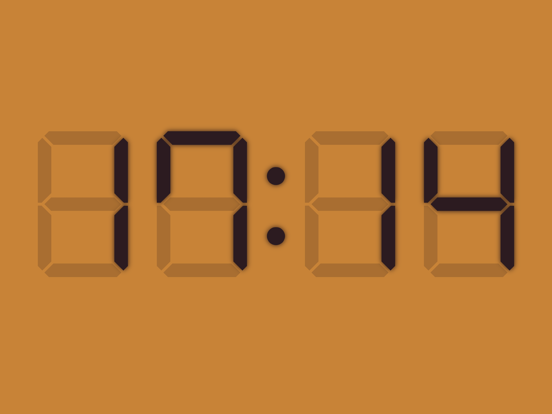 Tangkapan layar Custom Digital Clock iPad 