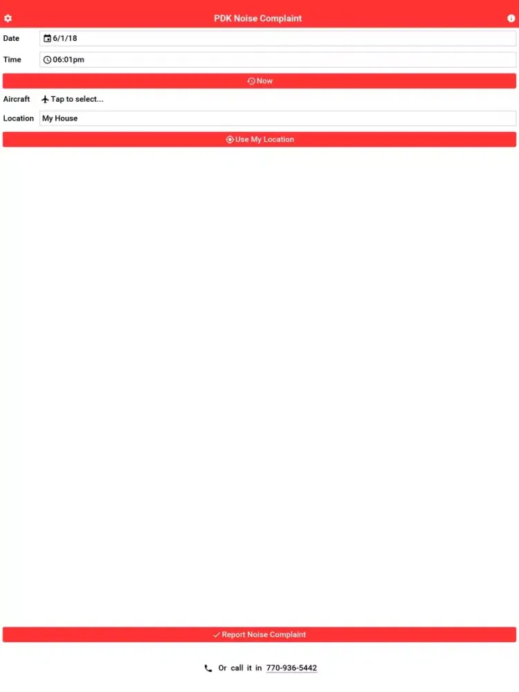 PDK Noise Report iPad  Ekran Görüntüleri