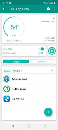 KillApps: Close Running Apps Screenshots
