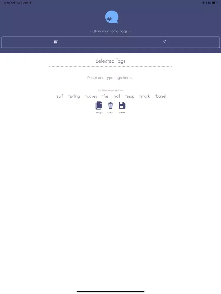 Tag Stow iPad  Screenshots