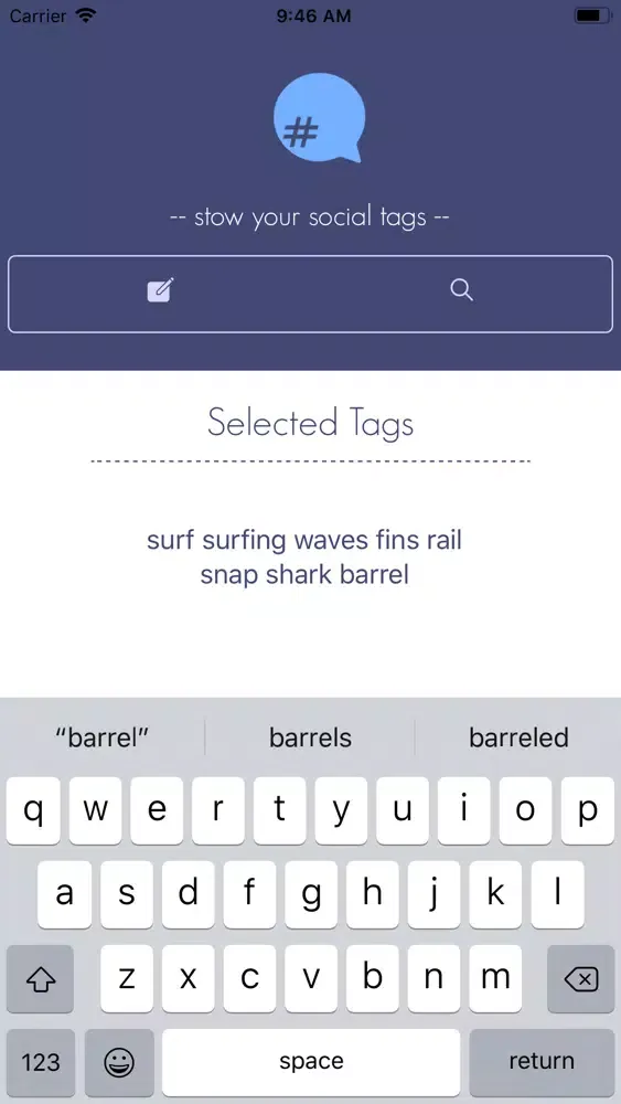 Tag Stow Screenshots