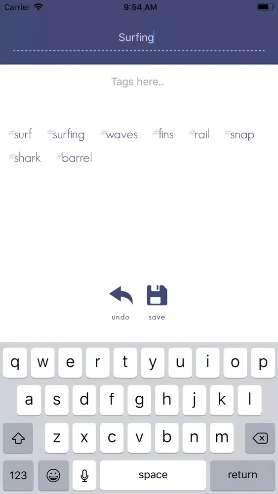 Tag Stow Screenshots