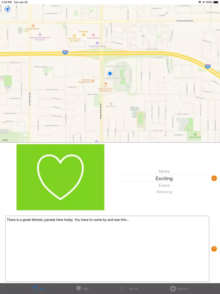تصاویر TagIt Map iPad 