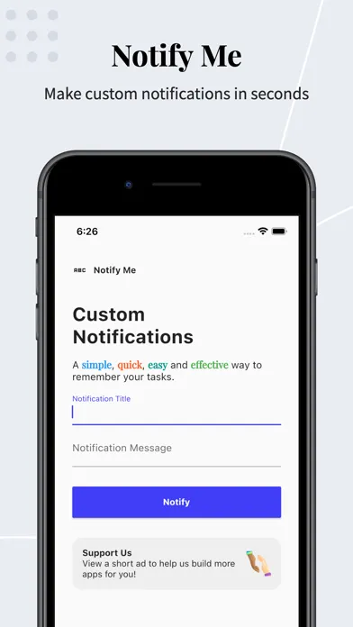 Capturas de tela do NotifyMe: Daily Planner Todo