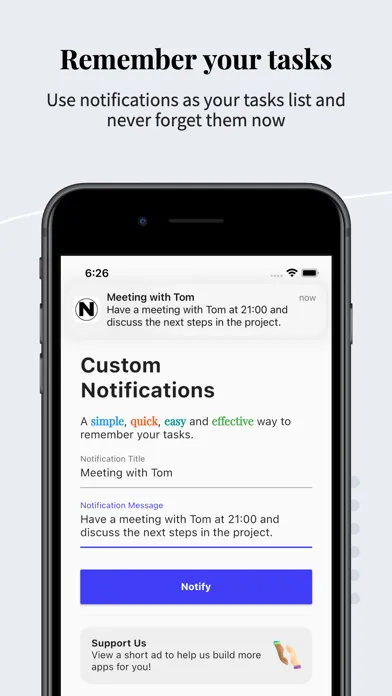 Capturas de tela do NotifyMe: Daily Planner Todo