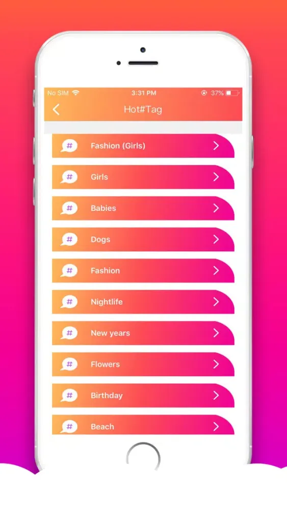 Hot tags + Likes應用截圖