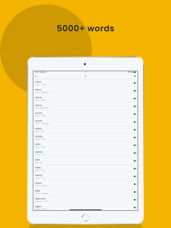 Woolen: Word Learning iPad  स्क्रीनशॉट