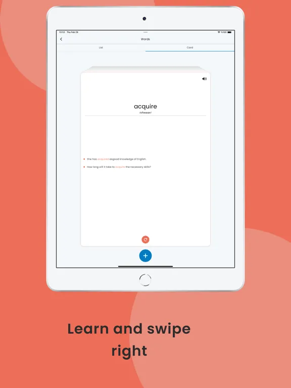 Woolen: Word Learning iPad  स्क्रीनशॉट