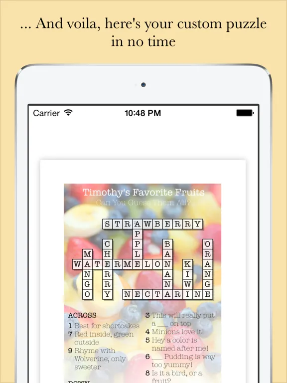 صور Crossword Puzzle Maker iPad 