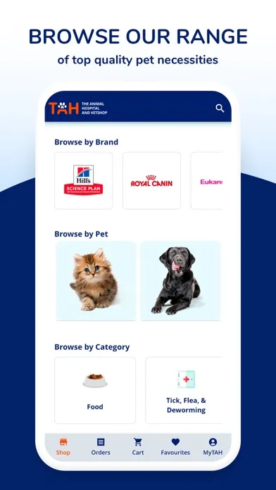 Zrzuty ekranu TAH Animal Hospital & Vetshop