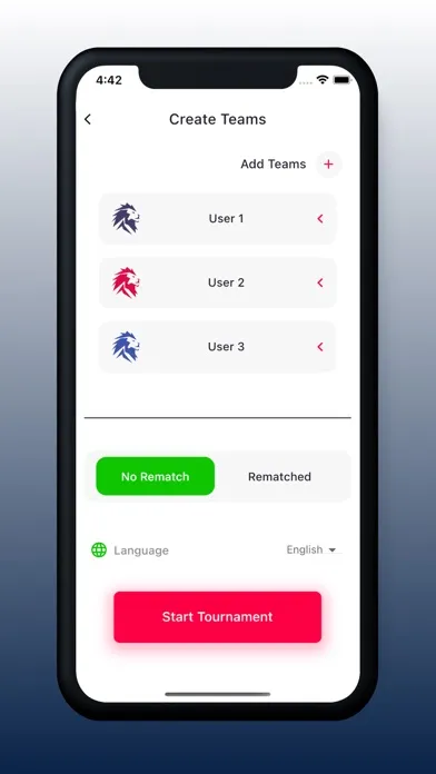 WinWin - Create Tournament Screenshots