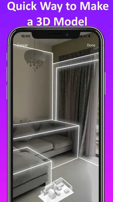 Tangkapan skrin 3D Room Scanner