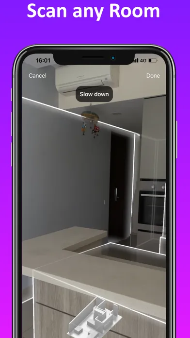 Tangkapan skrin 3D Room Scanner