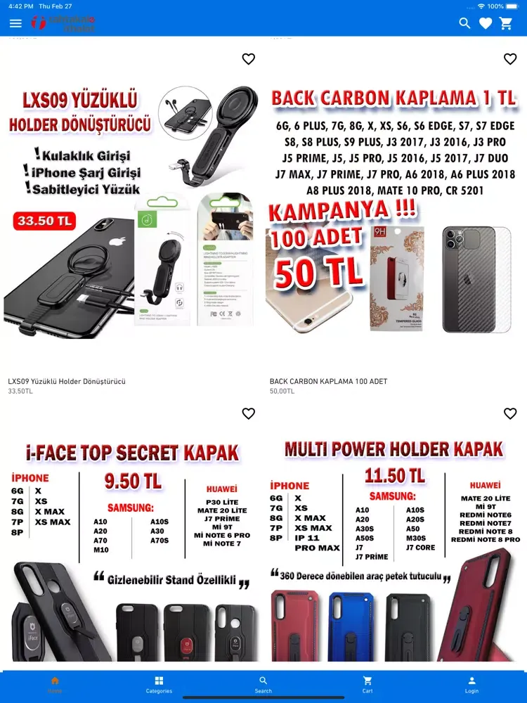 Zrzuty ekranu Tahtakale İthalat iPad 
