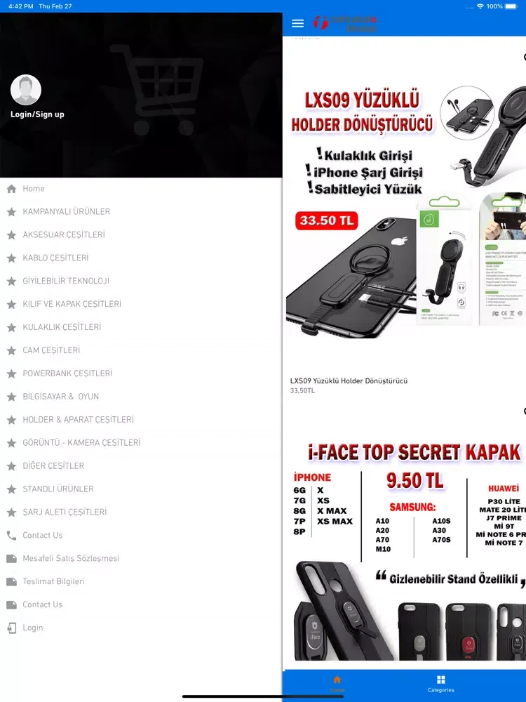 Zrzuty ekranu Tahtakale İthalat iPad 