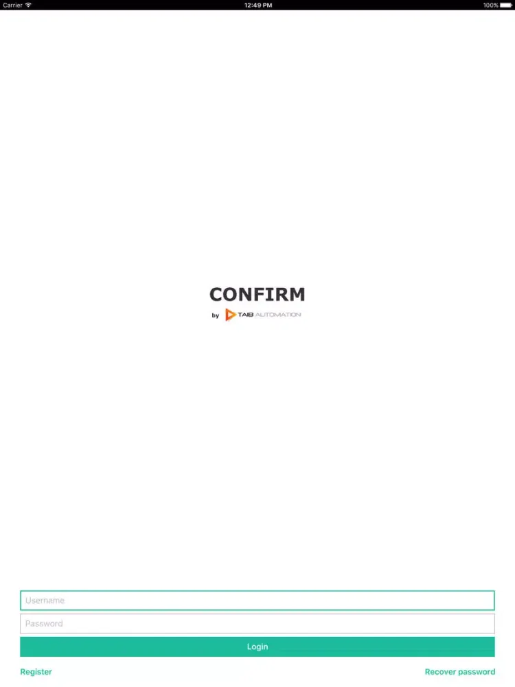 Taib Confirm iPad  स्क्रीनशॉट