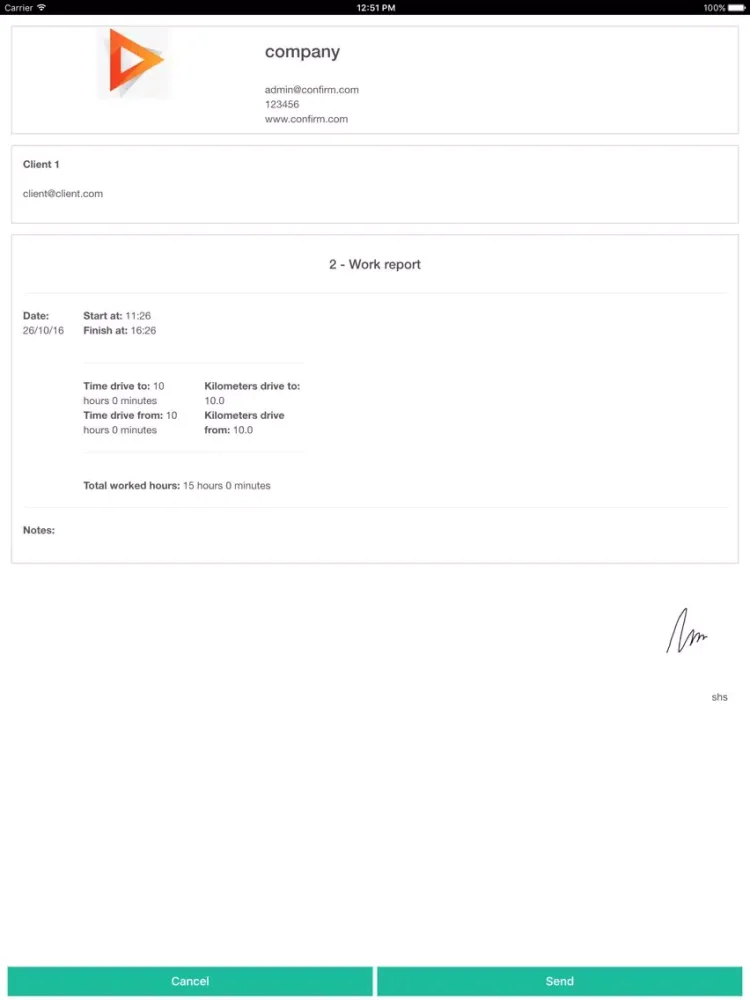 Taib Confirm iPad  स्क्रीनशॉट