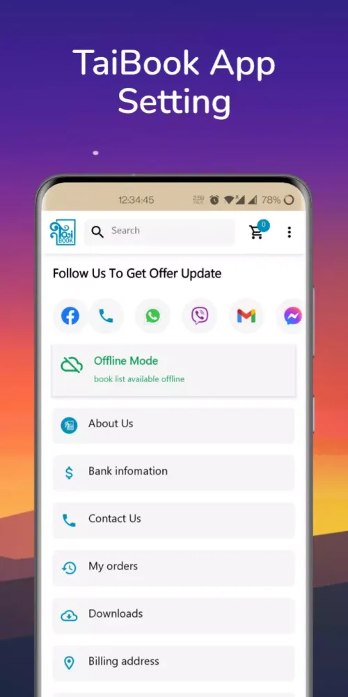 Capturas de pantalla de TaiBook