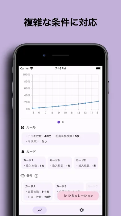 Captures d'écran de トレカ確率シミュレーションアプリ-トレシミュ-