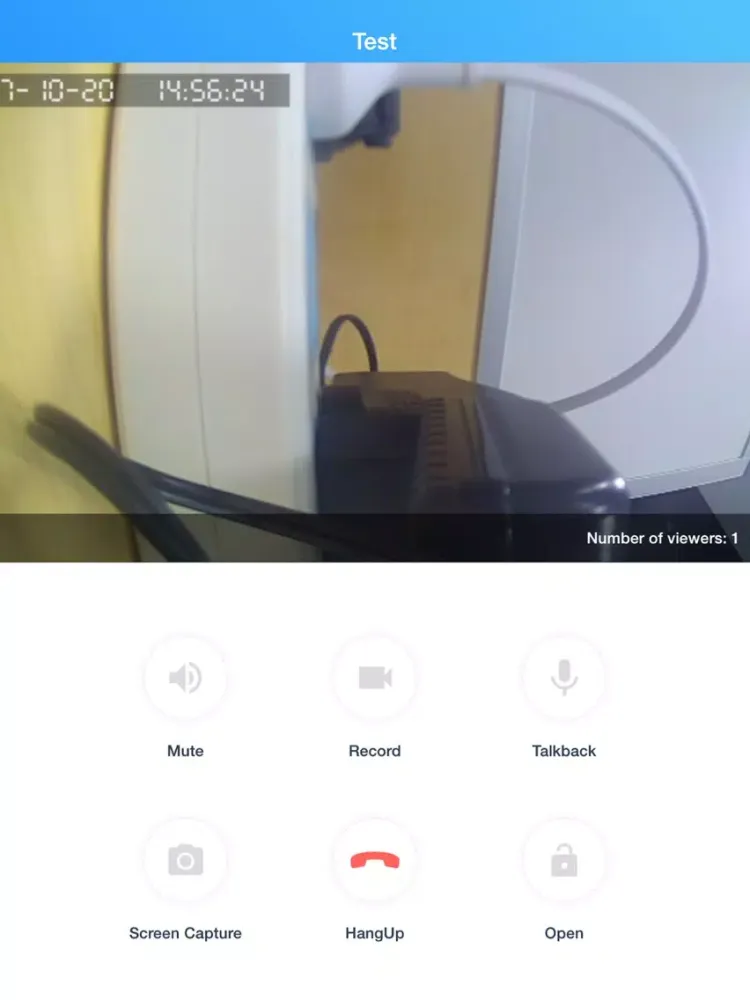 Ảnh chụp màn hình của VZ DoorBell iPad 