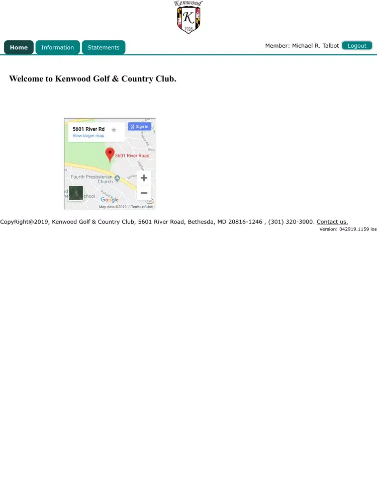 Kenwood Golf & Country Club iPad  Ekran Görüntüleri