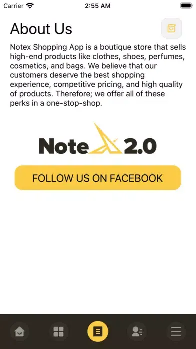 Tangkapan layar NoteX 2.0