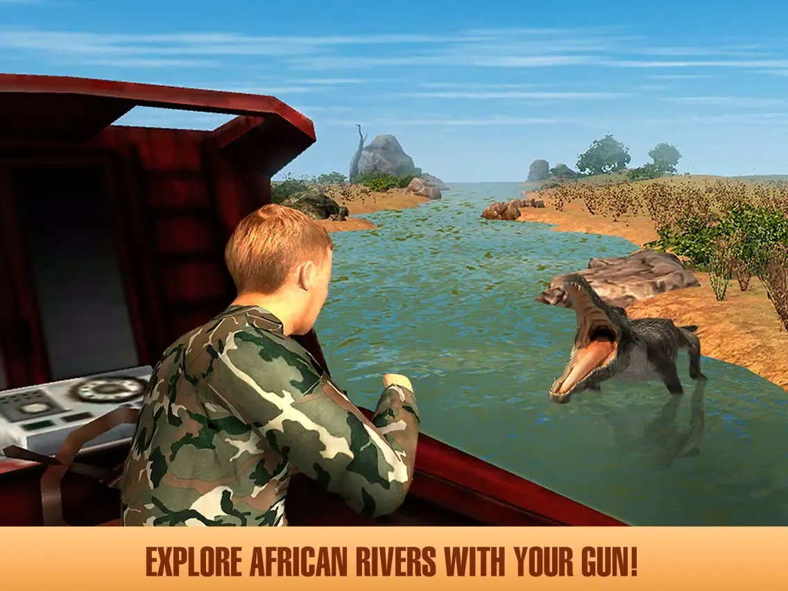 Screenshot di African Safari: Boat Hunting 3D Full iPad 