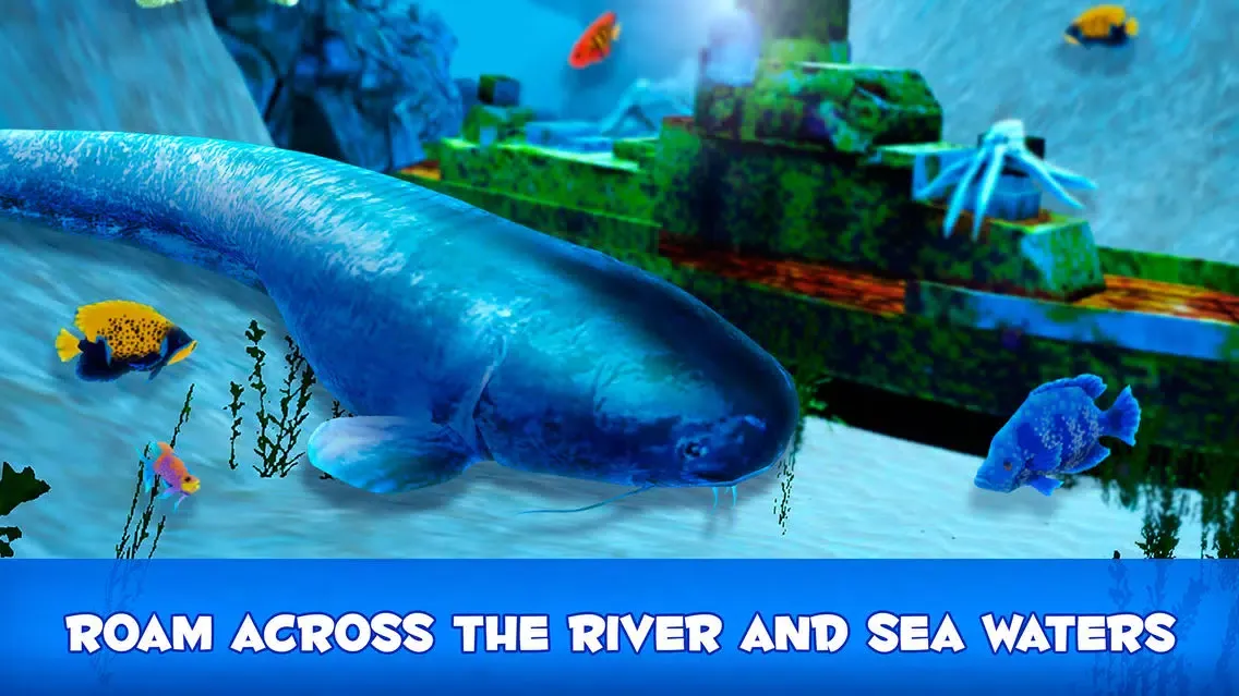 Catfish Underwater Life: Fish Simulator 3D Ekran Görüntüleri