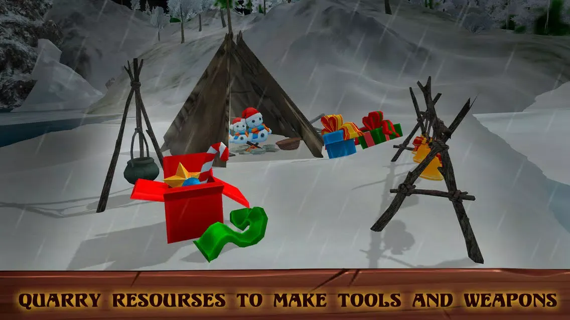 Capturas de pantalla de Christmas Survival Simulator 3D: Winter Story Full