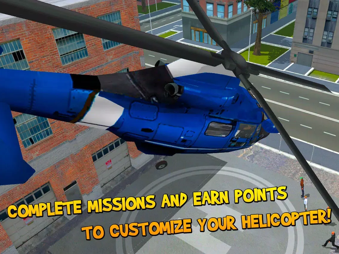 Captures d'écran de City Helicopter Flight Simulator 3D Full iPad 