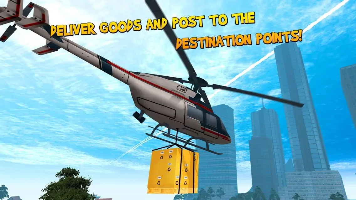 Captures d'écran de City Helicopter Flight Simulator 3D Full