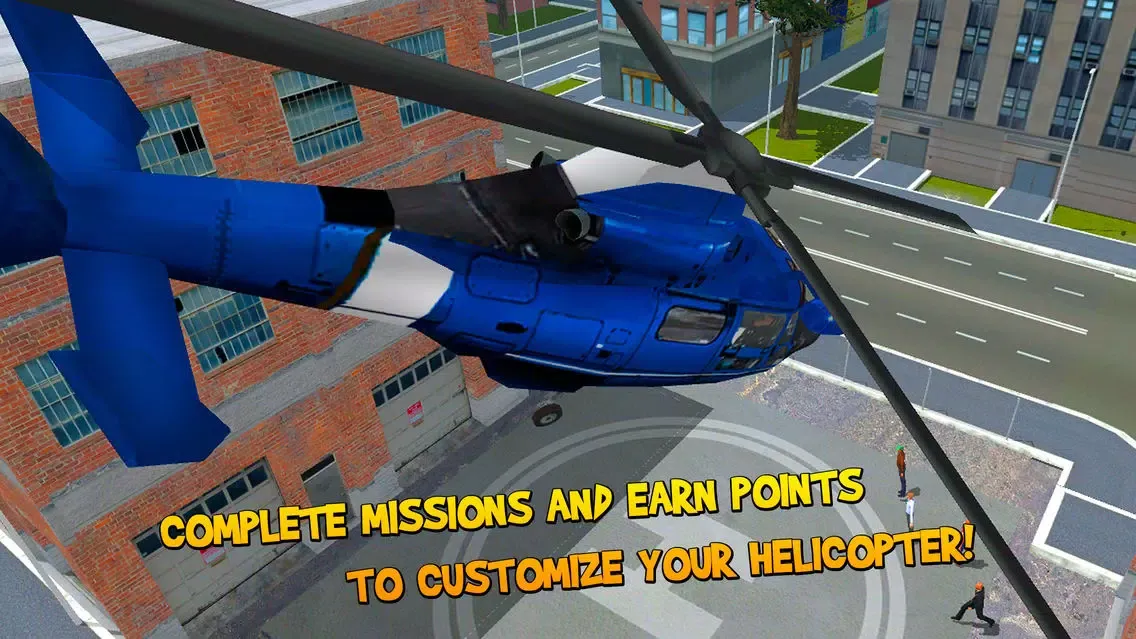Captures d'écran de City Helicopter Flight Simulator 3D Full
