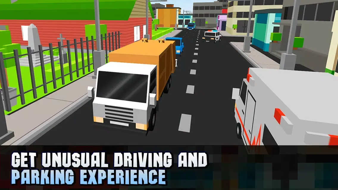 Zrzuty ekranu Pixel City Garbage Truck Driver 3D Full