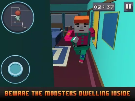 Captures d'écran de Bad Neighbours Escape: Cube Hell iPad 
