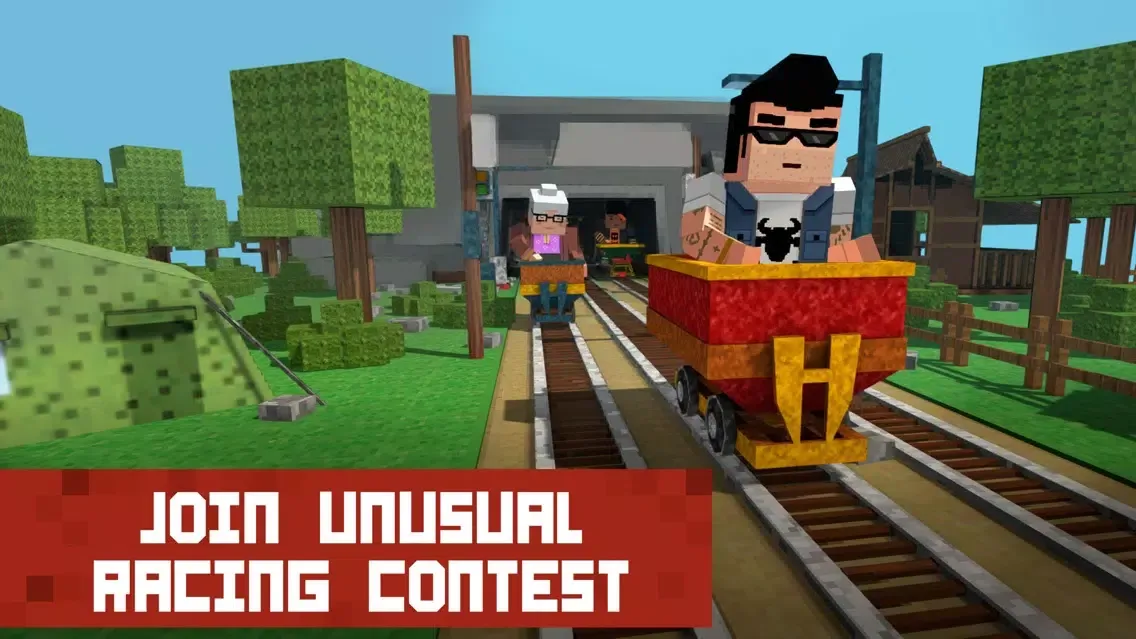 Screenshot di Block Mine Cart Racing Adventures 3D Full