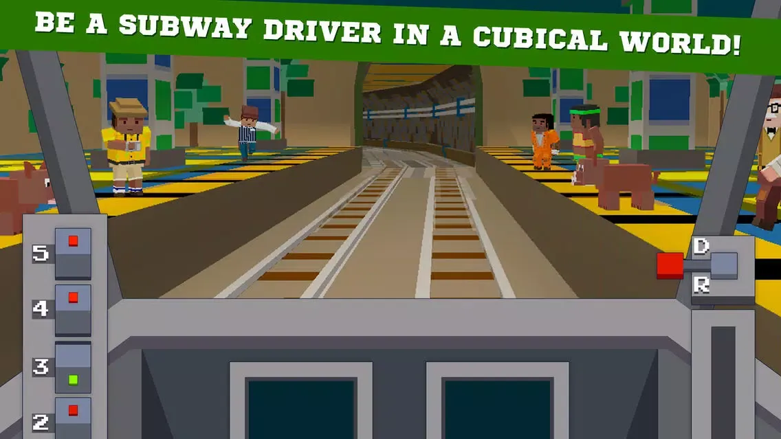 Pixel Subway Train Simulator 3D Full Screenshots