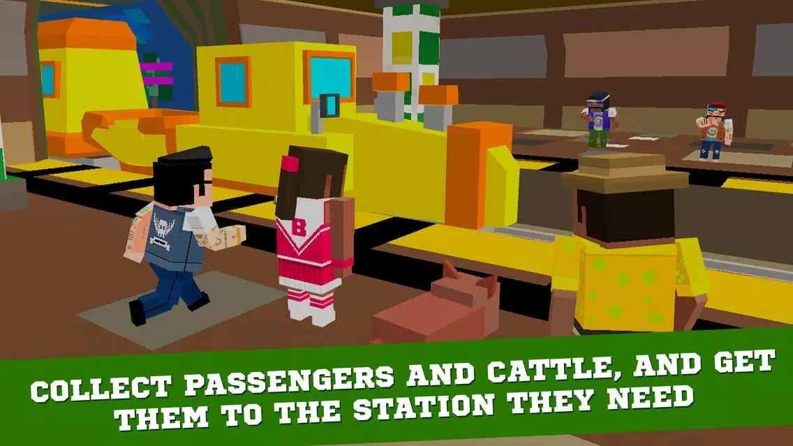 Pixel Subway Train Simulator 3D Full Screenshots