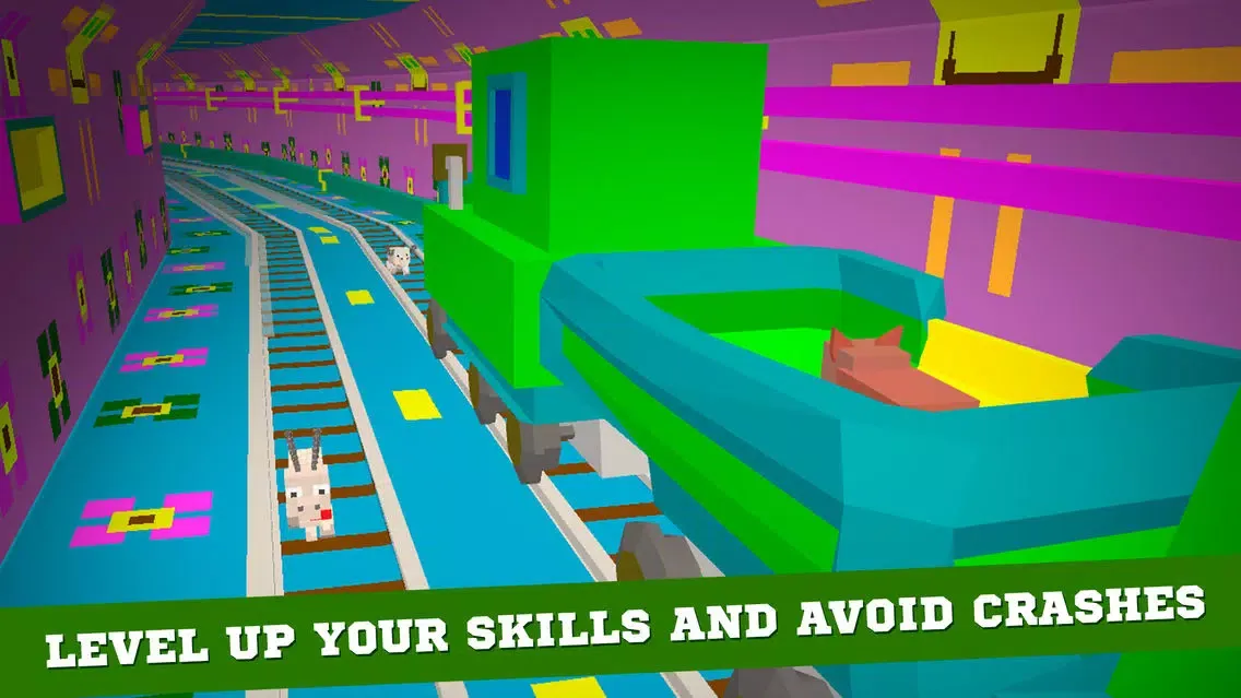Pixel Subway Train Simulator 3D Full Screenshots
