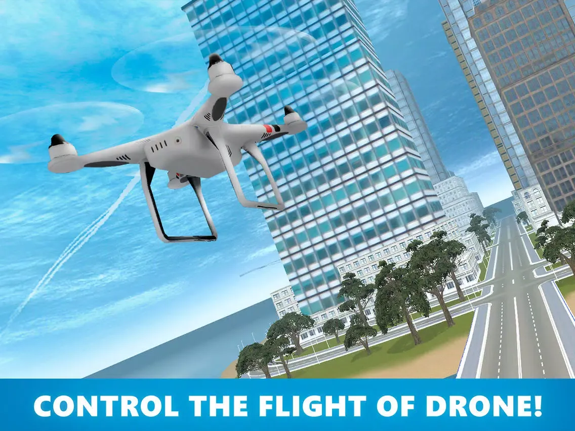 Quadcopter Drone Flight Simulator 3D Full iPad  Screenshots