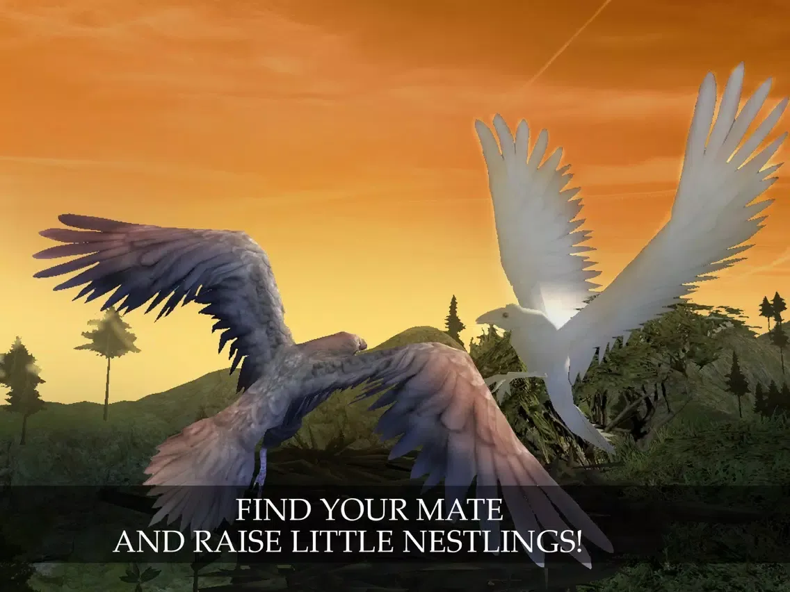 Tangkapan skrin Flying Crow Bird Simulator iPad 